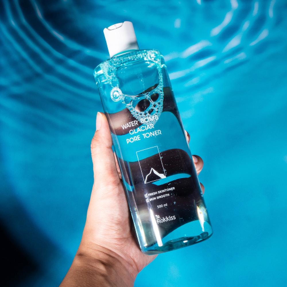 Rokkiss Водный бальзам 50 Мягкий кислотный тонер для пор с ледниковой водой 500 мл 2