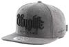 [FLIPPER] Authentic Thuglife Big Logo 3D Embroidered Snapback Strap Cap for Men and Women, Korean Brand, Kpop (Charcoal, Regular Size (57-58cm = S-L))