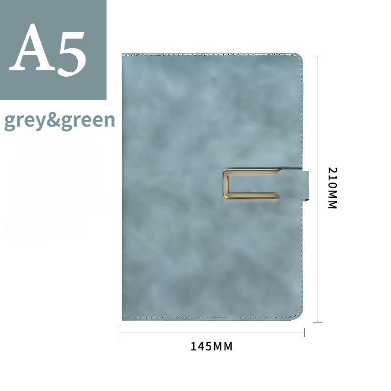 A5 Magnetic Buckle Notebook Business Office Diary Handbooks 240 Pages Notepad