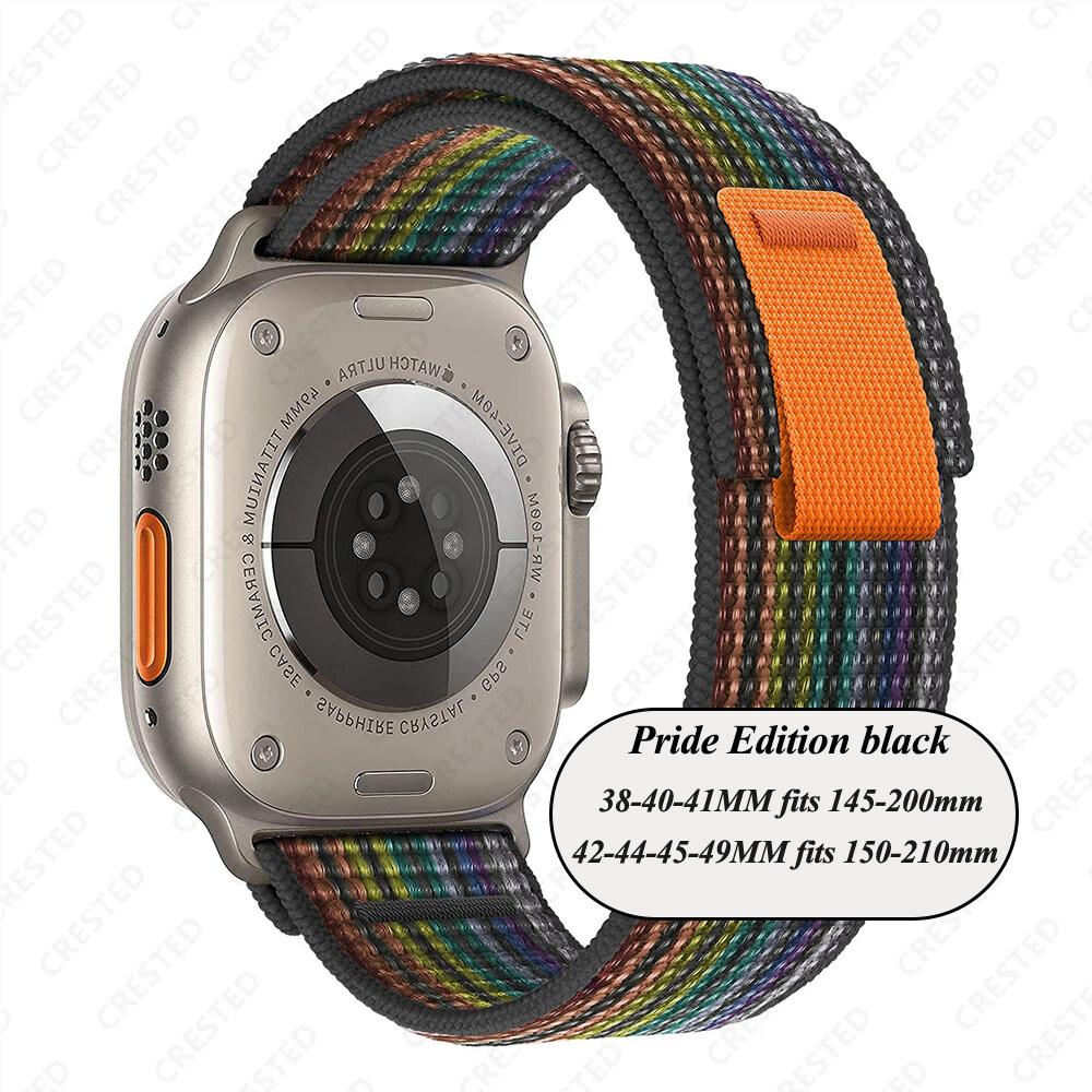 Ремешок Trail Loop для Apple Watch Ultra 2/Ultra 49 мм 45 мм 41 мм 44 мм 40 мм 42 мм 38 мм Нейлоновый ремешок iWatch для Apple Watch Series 9 8 7 6 SE 5 4 3 2 1