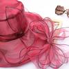 New summer UV protection Eugen yarn sun hat European beautiful woman big edge bow mesh sun hat