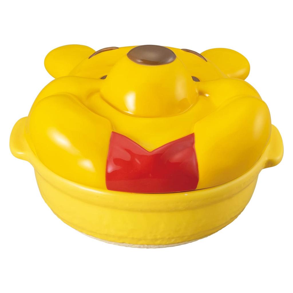 sun art Disney the Earthen Pot Single Use Size 6 22cm 800ml Winnie the Pooh Face Type Open Fire Suitable Orange "Winnie Pooh" Approx. Approx.