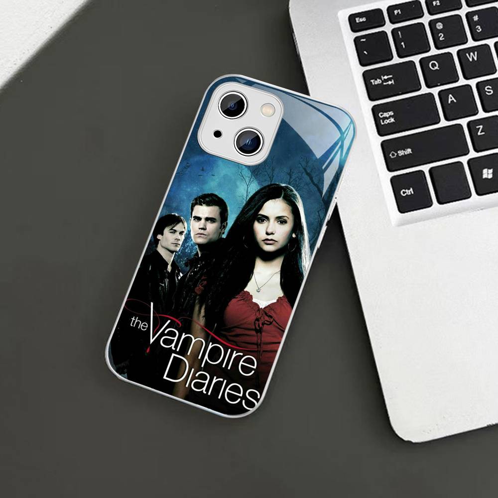 Дневники вампира ТВ Для IPhone 14 13 12 Mini 11 Pro XS Max X XR 14 Plus Закаленное стекло Чехол