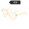 Солнцезащитные очки Peach Heart Love Glasses Trend без оправы, цельные, с морской пленкой, ослепительные цветные солнцезащитные очки
