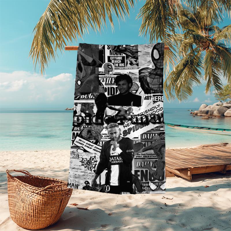 1pc Happy Birthday Celebration Microfiber Quick Dry Beach Towel Absorbent Soft Oversized Sand Free Towel for Travel Pool Gym Swimming Yoga 20a157