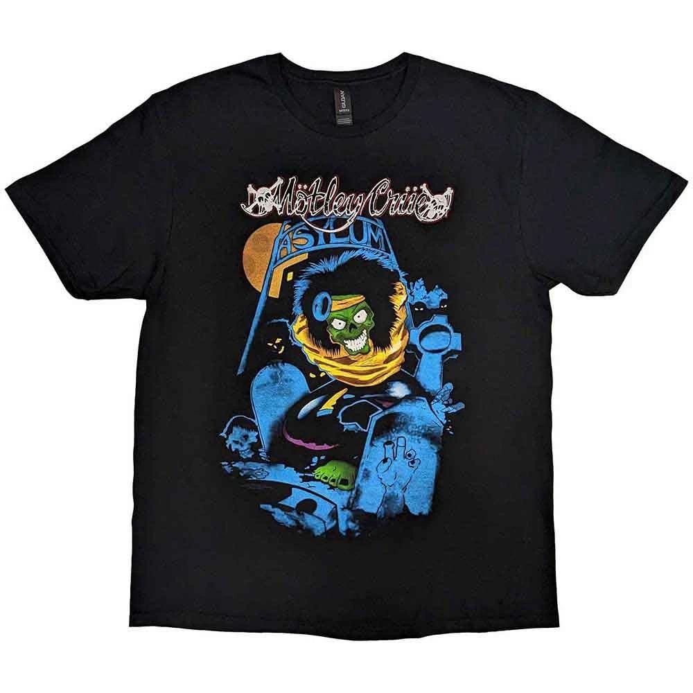 Motley Crue T Shirt Feelgood Graveyard Vintage logo new Official Mens Black Size