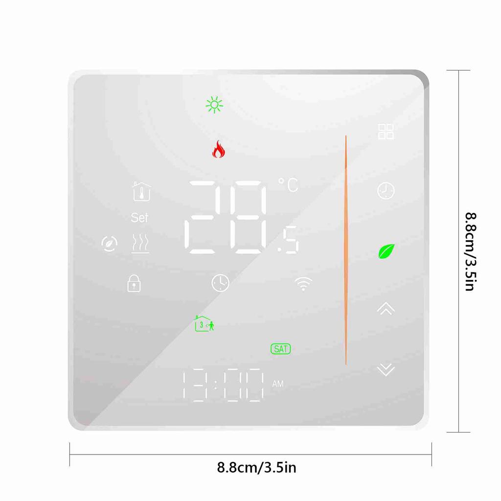 Умный термостат WiFi, регулятор температуры, еженедельное программирование, поддержка сенсорного управления, мобильное приложение, голосовое управление