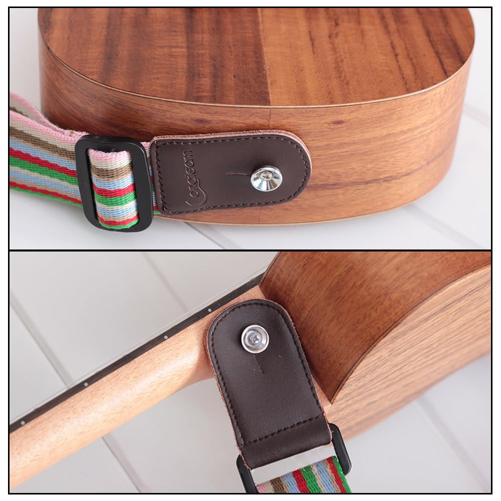 LIANHATA Набор из 6 ремешков с винтами и 2 в 3 металлических пуговицах для электрогитары, аккордовых палочек, бас-гитарных накладок, цвета, бас, гитара,