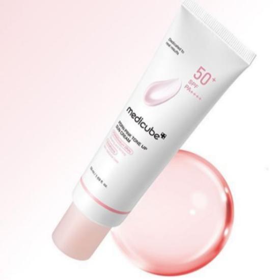 Medicube Солнцезащитный крем PDRN Pink Tone-Up 50 мл + Бесплатно 20 мл