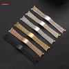 18mm 19mm 20mm 21mm Curved End Metal Strap for Rolex DATEJUST Watchbands Men Solid Stainless Steel Watch Bracelet Accessories