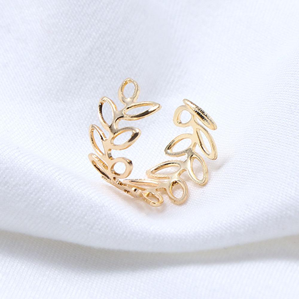 For Women Multi-layer C-Shape Girl Leaves Ear Cuff Earring Set Korean Style Earrings Ear Bone Clips