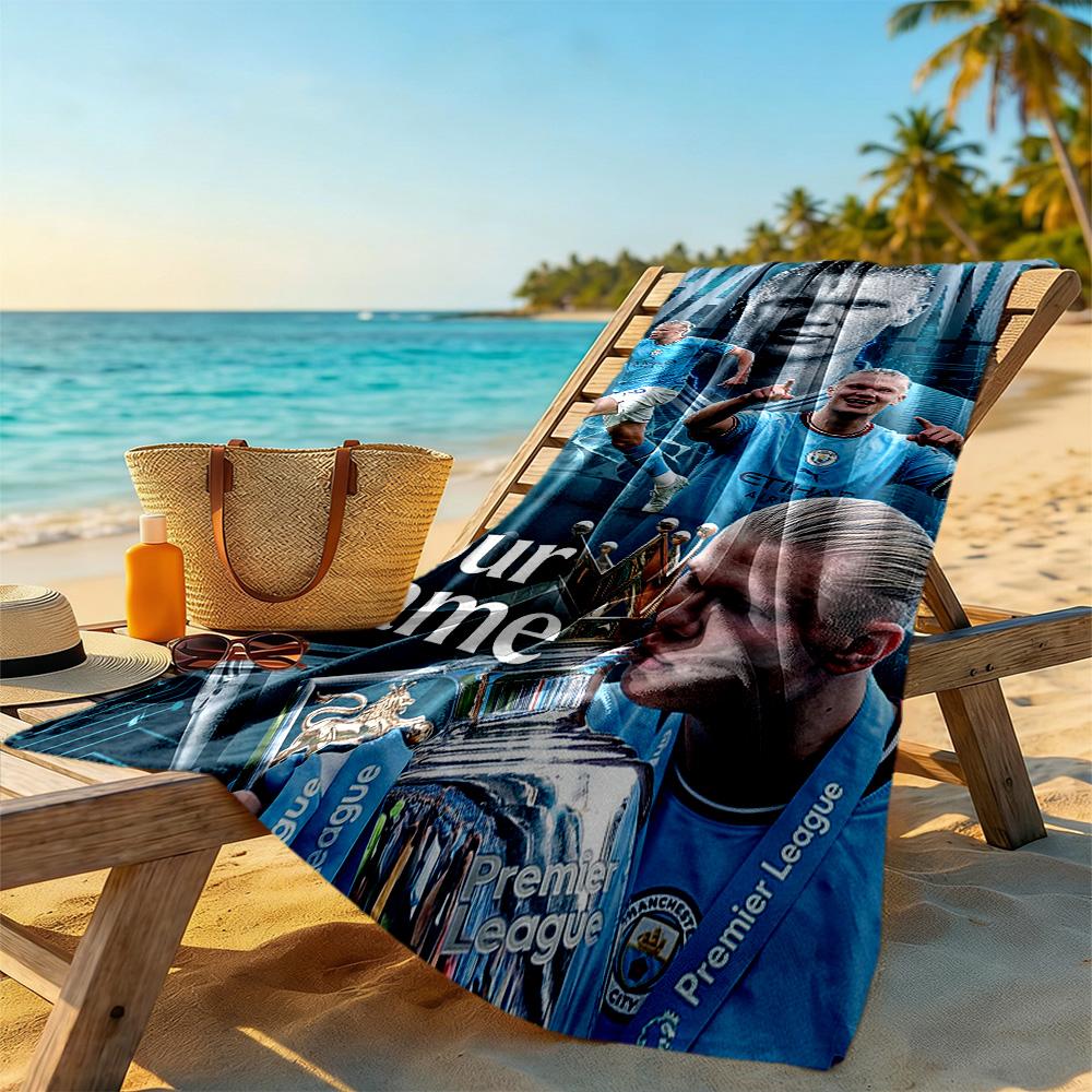 Haaland Personalized Name Beach Towel Super Soft Microfiber Quickdry Fabric Portable For Swimmingbeachcamping Travel Beach Accessoriesgym