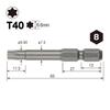 Бита Torx VESSEL T40 x 65 мм 10 шт. V5 ZP