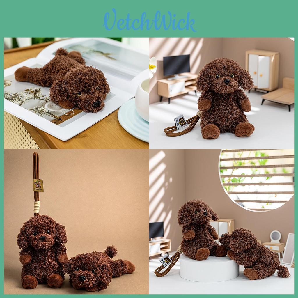 Teddy Dog Stuffed Animal Plush With Hanging Pendant For Kids Room Decor