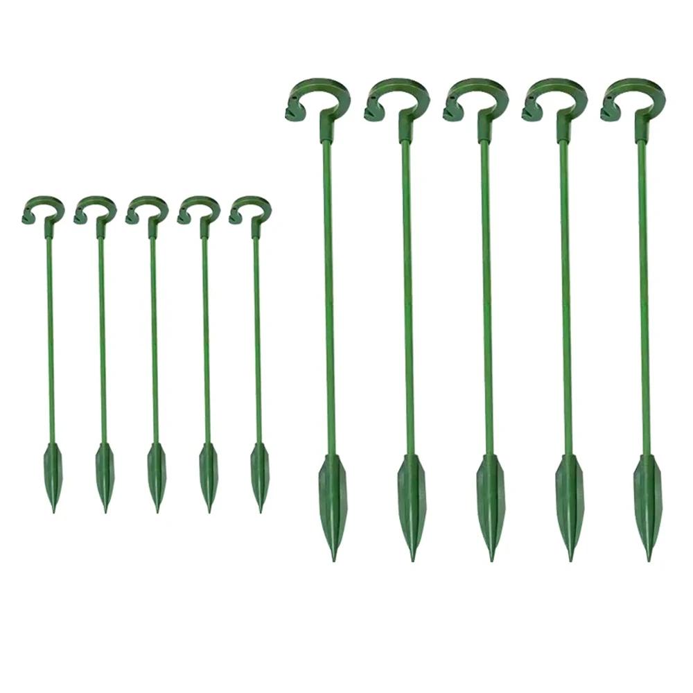5/10pc Plant Support Stakes Garden Single Stem Flower Support Stake Amaryllis Plant Cage Support Plastic Flower Stand Succulents
