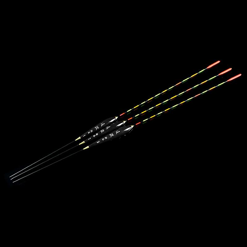 Fishing Float Wood Fluorescent High Sensitivity Bobber Luminous Float Marked Bold Fishing Light Float Fishing Accessories
