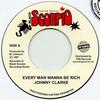 7-дюймовая пластинка JOHNNY CLARKE - Every Man Wanna Be Rich TRSBS4 Black Scorpio/T 1987 Европа Регги, Ска и Даб