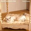 Soft Fluffy Pet Sleeping Mat Thickened Design Fluffy Pet Blanket Warm Plush Pet Mat  Indoor Pet Use