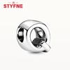 Silver 925 Alphabet Charms A-Z 26 Letters Fine Beads for DIY Jewelry Making Women Gifts Bracelet