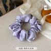 French Style Women Silk Scrunchie High Sense Solid Color Hair Bands Ladies Sports Dancing Ponytail Holder Hair Accessories Ties