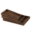 Wooden Service Tray with Handles Rectangle Wood Breakfast Bed Tray