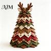 Fireplace Hanging Decor DIY Quilted Christmas Tree Kit, Handmade Fabric Tabletop Decoration, Front Porch Holiday Festive Craft Project for Home Mantel