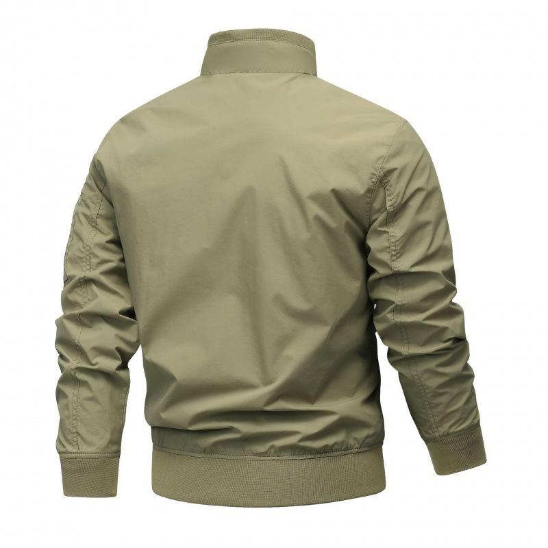 Мужская куртка Мужская куртка Весна и Осень Повседневная Корейская версия Простая лацканная мужская куртка