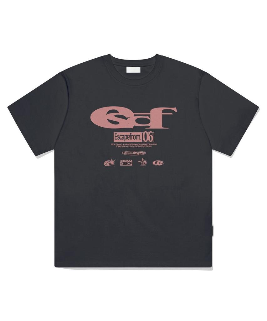 Fashion Printing Pattern Short Sleeve Cotton T-shirt Casual Loose Trend Top Oversized Sports Street Wear Unisex