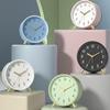 4,5-дюймовый аналоговый будильник без тиканья, бесшумные маленькие настольные часы с подсветкой для гостиной, спальни