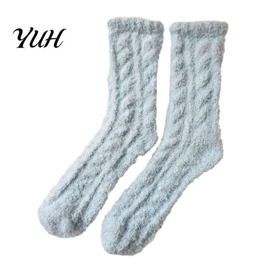 Comfortable Bed Socks for Sleeping Thickened Plush Women, Thermal Sleep Socks, Coral Fleece Warm Non Slip House Winter Soft Floor Autumn Cold Weather