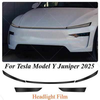 Для Tesla Model Y Juniper 2025 Черненые защитные пленки для фар и задних фонарей из ТПУ Новая модель Y Черный Цветные пленки для ламп