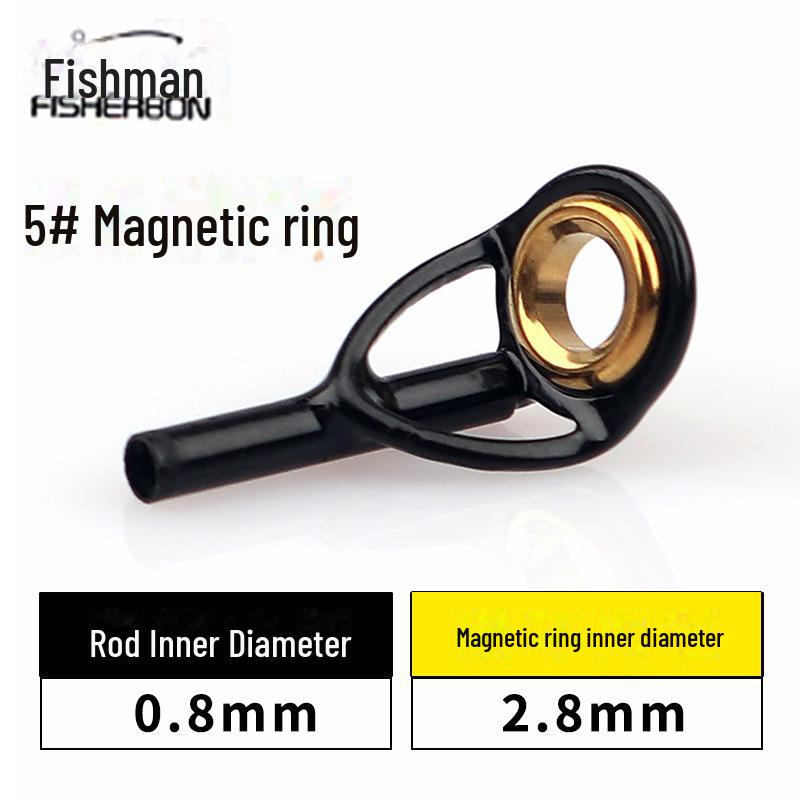 Кольцо Fisherman's Bang Black Gold Rock Rod Tip Ring - Аксессуар для модификации морского удилища Luya