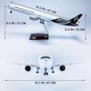 Diecast Model B777 Air New Zealand Aircraft Plane 1/157 Scale 47cm Diecast Aviation Airplane Models For Adults