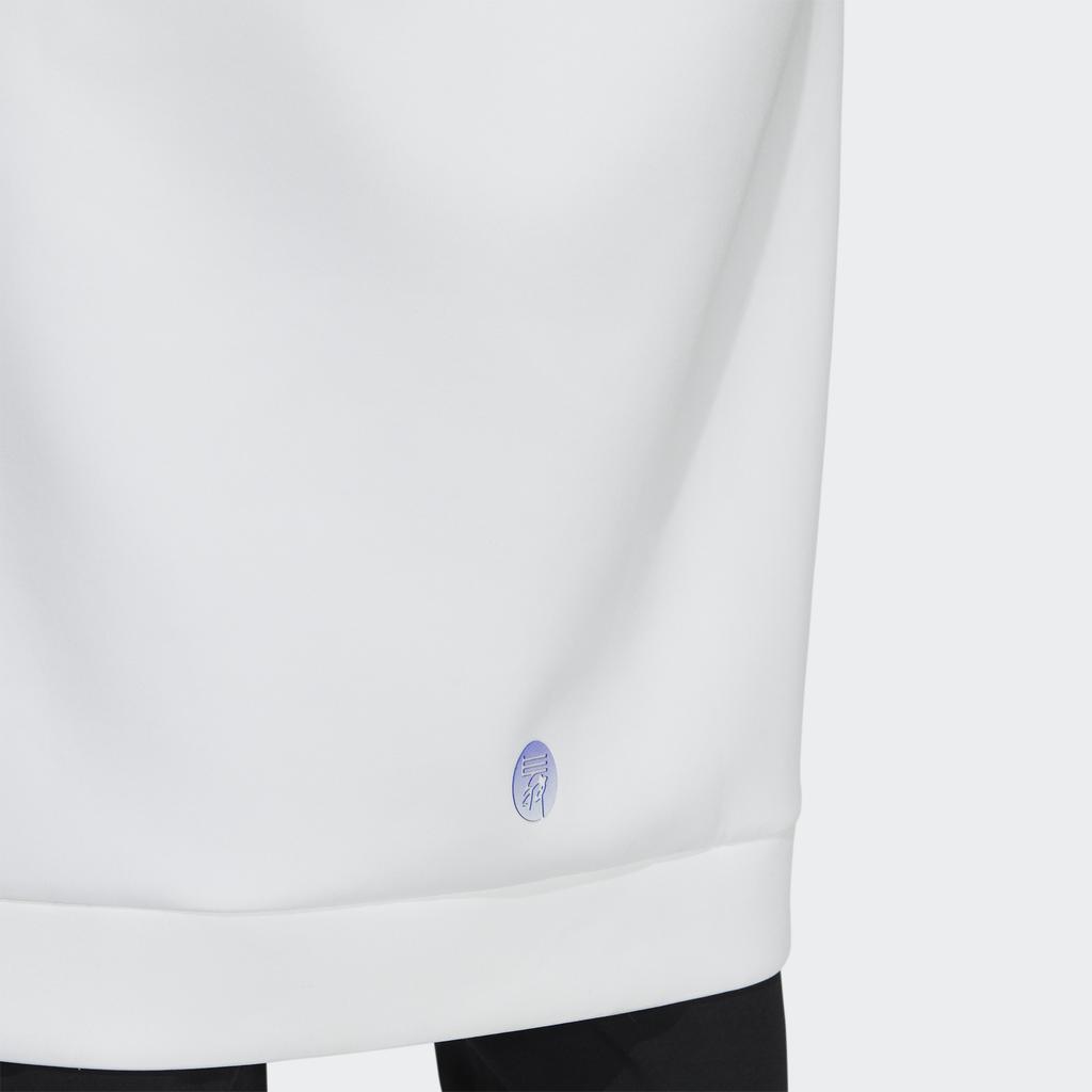 adidas Длинная толстовка с капюшоном с градиентным принтом Женская толстовка белая H09684