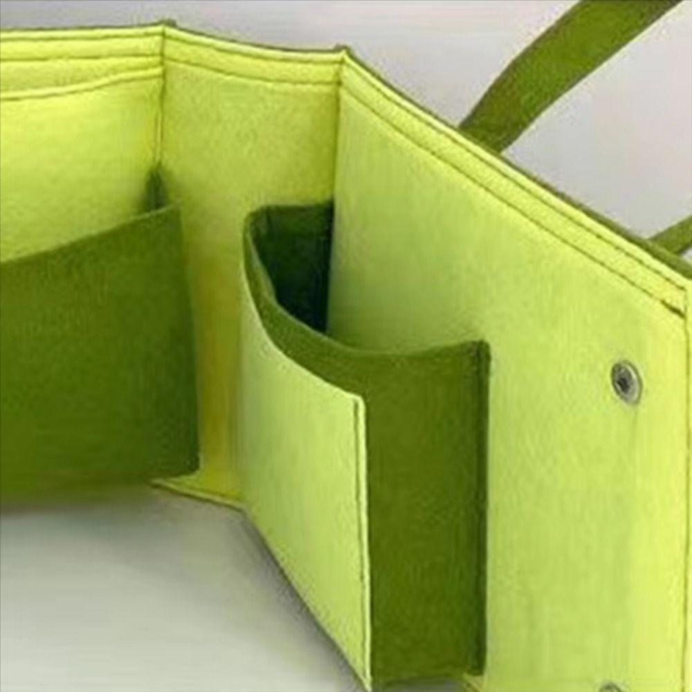 Сумка-органайзер из полиэфирного войлока с кнопками-защелками, много отделений, папка для документов, сумка-тоут с ручкой, для ноутбука