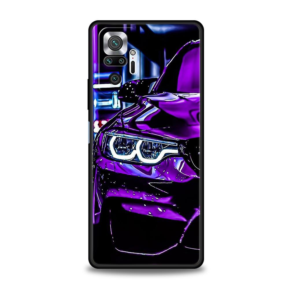 Сине-красный чехол для телефона JDM Sport Car для Xiaomi Redmi Note 14 13 5G 10 11 12 Pro Plus 4G 14C 13C 12C 10C Черная крышка