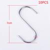 10 шт. крючки из нержавеющей стали S кухонная вешалка для кастрюли и вешалки для хранения одежды