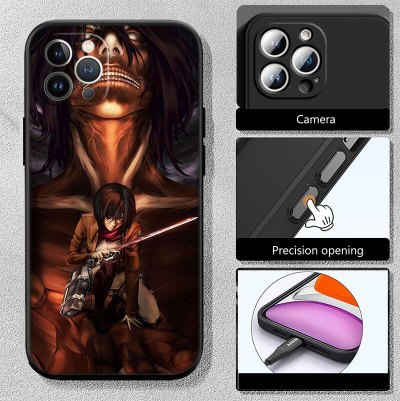 Чехол MH16 Атака Титанов для Samsung Note 20 10 S25 Plus Ultra Lite FE A51 A52 A53 A71 A72 A73 M20 M30 M21 M31 M51 A11 A70 A56 A26