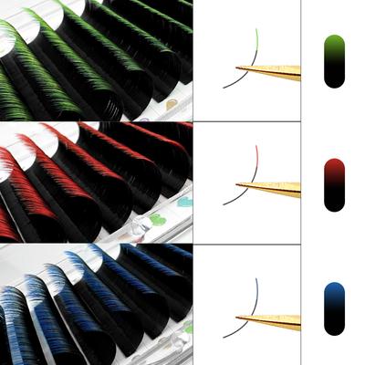 Омбре Цветные Наращивание Ресниц Пушистые Индивидуальные Наращивание Ресниц Хэллоуина Рождественский Макияж