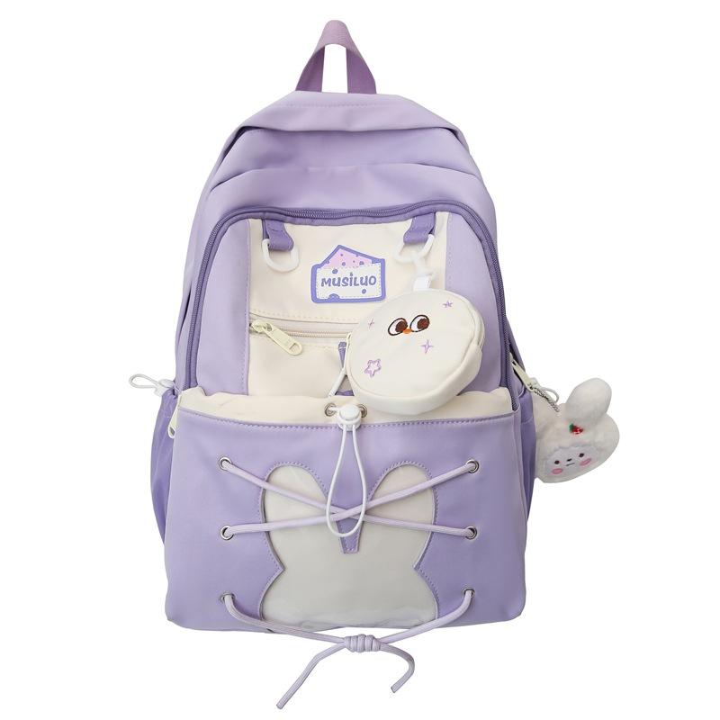 Schoolbag student cute schoolbag girls new large capacity backpack high school students junior high school students small fresh backpack