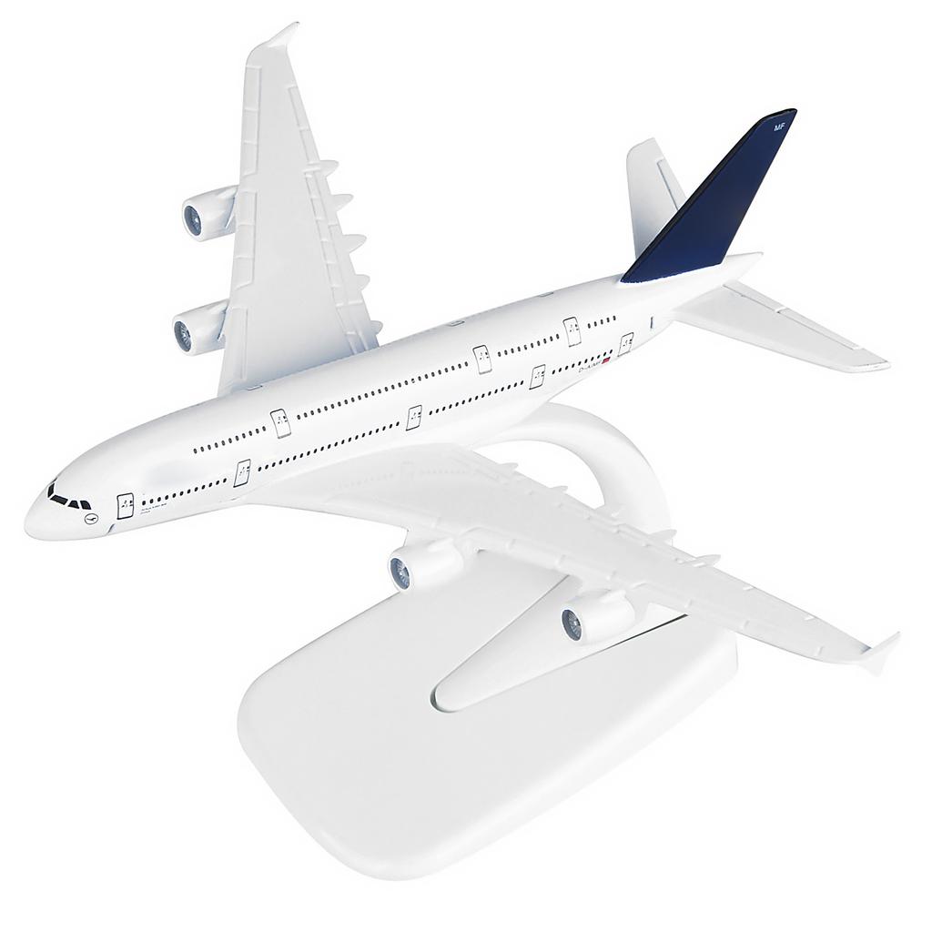1/400 A380 German Lufthansa Airbus Civil Airliner Plane Model 16cm Aircraft Aviation Model With Display Stand For Collection