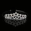 Детская повязка на голову из сплава «Корона принцессы» со стразами для девочек, трехмерная повязка на день рождения для малышей, бриллиантовые аксессуары для волос