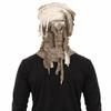 New Halloween full-face mask with tie-dye, distressed, cut-out, textured, and jacquard patterns, featuring an irregular design