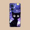 Чехол для телефона Luna Moon Cat для OPPO Reno 14 13 12 11 10 9 8 7 6 5 F T Pro 5G Цветной печатный чехол Чехол Красивый Роскошный