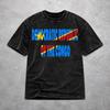 Oversize Republic Of Congo Congolese Flag Merch T Shirt for Men Women  Washed Style Tee Shirts Clothing