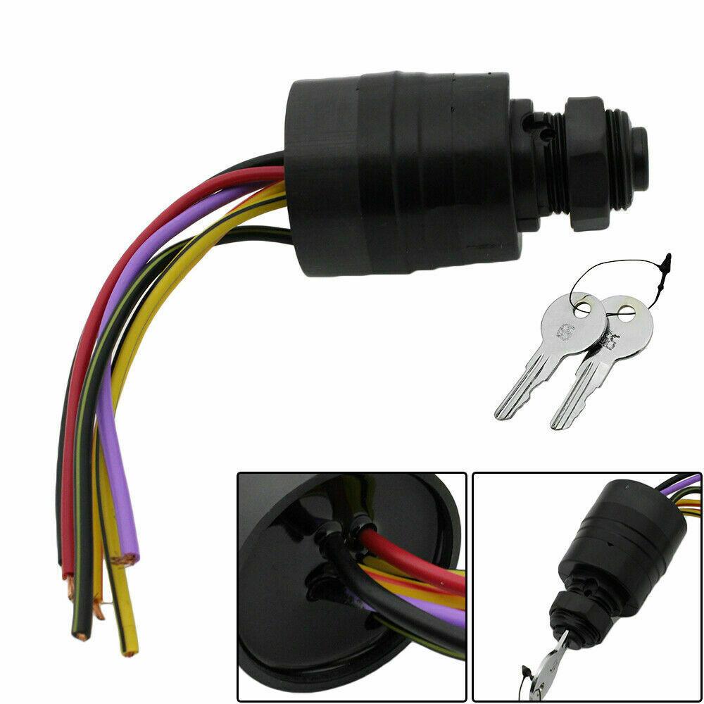 For Mercury Outboard 17009A2 Ignition Key Switch with Push To Choke Function 12V