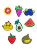 Джибитсы фрукты fruits Jibbitz 8 шт аксессуары крокс украшение