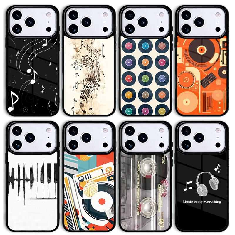 Minimalist Music Lover Mobile Phone Case for IPhone 17 AIR 16pro Max 15 14 13 12 11 Bumper Cover