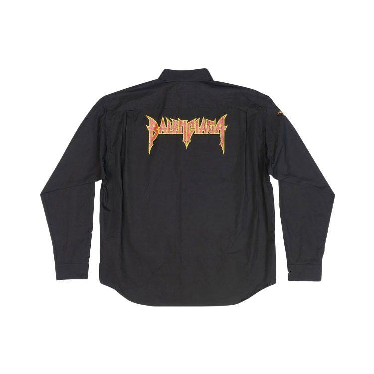 Balenciaga Металлическая винтажная оверсайз рубашка 699053TYB181000