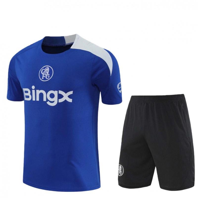 Mens Short Sleeve Football Training Jersey Club Style Chelsea Man City AC Milan Practice Top Sportswear